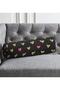 Valentine's Day Themed Special Design Modern Inner Filled - Zippered Suede Cylinder Round Pillow - 3