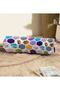 Colorful Mosaic Patterned Modern Digital Printed Suede Cylinder Pillow with Inner Filling - Waist Pillow - 4