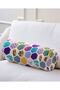 Colorful Mosaic Patterned Modern Digital Printed Suede Cylinder Pillow with Inner Filling - Waist Pillow - 5