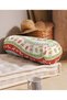 Colorful Christmas Motifs Decorative Inner Filled - Zippered Suede Cylinder Roll Pillow Throw Pillow - 3