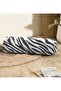 Soft Black and White Zebra Motif Digital Printed Multi-Purpose Cylinder Pillow with Inner Filling and Zipper - 3