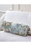 Flower Motif Special Design Modern Inner Filled - Zippered Suede Cylinder Round Pillow Throw Pillow - 5