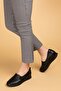 Women's Genuine Leather Anatomical Soft Sole Casual Shoes Pyt.1205 - Black - 38 - 2