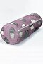 Light Purple Background Cactus Design Modern Inner Filled - Zippered Suede Armchair Cylinder Cushion Throw Pillow - 4