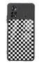 Poco X4 Pro Glossy Phone Case with Checkered Design