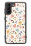 Samsung S21 White Glossy Phone Case with Bindan Design