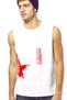 Crossfit Star White Cut Arm | Sleeveless Printed Men's T-shirt | Athlete