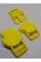 Paracord Pet Collar Clip Large Size Round Model Yellow Color 20 mm 1 0 Set - 3