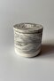Concrete Coffee Can with Lid Marble Pattern - 3