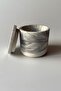 Concrete Coffee Can with Lid Marble Pattern - 4