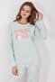 Natural Power Water Green Women's Long Sleeve Pajama Set - 4