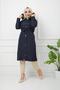 Water Prof Dark Blue Fur Lined Winter Oversize Seasonal Coat & Coat - 3
