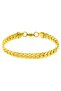 Snake Model Unisex Tarnish Stainless Steel Bracelet Gold - 2