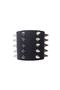 5 Row Long Spike Leather Bracelet (25 Spikes)