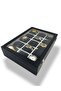 Richbox 15-Piece Watch Box Black/white Decorative Corner Protected - 4