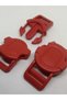 Paracord Pet Collar Clip Large Size Round Model Red Color (1 0 Set) - 2