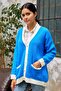 Vega Pocket Knitted Cardigan - Blue