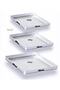 Aluminum Baklava Pastry Tray Set of 3