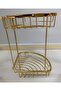 Quality Luxury Stainless Solid Brass Gold 2 Tier Shower Shelf Bathroom Hanger Corner Shelf Shampoo Holder Corner Holder 1lif Asma - 3