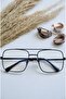 Teresa Unisex Square Rectangle Black Blue Light Protected Blue Block New Season Vintage Retro Goggles - 3
