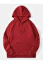 Oversize Unisex Hooded Basic 3 Thread Thick 100% Cotton Basic Sweatshirt