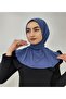 Snap-On Scarf Compatible Sea and Pool Shawl Indigo - 4