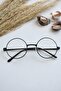 Rachel Unisex Oval Round Black New Season Harry Potter Glasses with Glass Replacement Optical Frame Eyeglasses