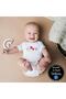 Heart-shaped Organic Printed Snap-Fastened Baby Bodysuit - 5