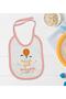 Kids No Sleep Designed Pink Baby Food Bib-1