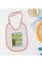 Kids Thracian Girl Designed Pink Baby Food Bib-3