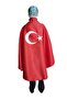 Red Moon Star Printed Flag Cloak - 2