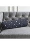 Soft Cylinder Form Pillow with White Polka Dot Digital Printed Modern Inner Filling on Colorful Floor - 4
