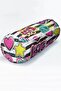 Kiss Love Pop Art Designed Modern Suede Cylinder Pillow with Inner Padding - Waist Pillow