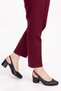 Genuine Leather Laser Cut Stylish Heeled Shoes Şhn.882 - Black - 38 - 4