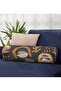 Digital Printed Filled with Abstract Motif - Zippered Suede Cylinder Round Pillow Throw Pillow - 2