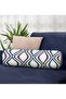 تصميم خاص منقوش هندسيًا مطبوعًا رقميًا مع حشوة داخلية - وسادة دائرية من جلد الغزال بسحاب - 4