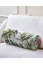 Tropical Animal & Leaf Motif Digital Printed Inner Filled - Zippered Armchair Cylinder Pillow Throw Pillow - 3