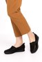 Women's Genuine Leather Anatomical Soft Sole Casual Shoes Pyt.1205 - Black Glitter - 37 - 3
