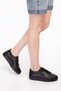 Genuine Leather Anatomical Sole Sports Shoes Ell.6839 - Black - 38