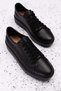 Genuine Leather Anatomical Sole Sports Shoes Ell.6839 - Black - 38 - 6