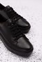 Genuine Leather Anatomical Sole Sports Shoes Ell.6839 - Black - 38 - 8