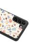 Samsung S21 White Glossy Phone Case with Bindan Design - 3