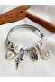 Model Silver Seashell Charm Bracelet - 2