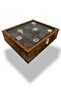 Richbox 12-Piece Watch Box Suede Brown Decorative Corner Protected - 2
