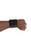 5 Row Long Spike Leather Bracelet (25 Spikes) - 2