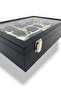 Richbox 15-Piece Watch Box Black/white Decorative Corner Protected - 3