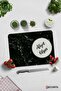 Black Marble Looking Bon Appetit Glass Cutting Board - 30cm X 40cm