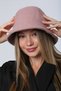 Powder Curly Plush Bucket Women's Hat - 5