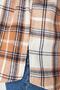 Brown Plaid Long Sleeve Oversize/Loose Cut Winter Woven Shirt Tbbaw23Ax00021 - 2