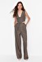 Brown Wide-Leg Woven Trousers TPRAW23PL00016 - 2